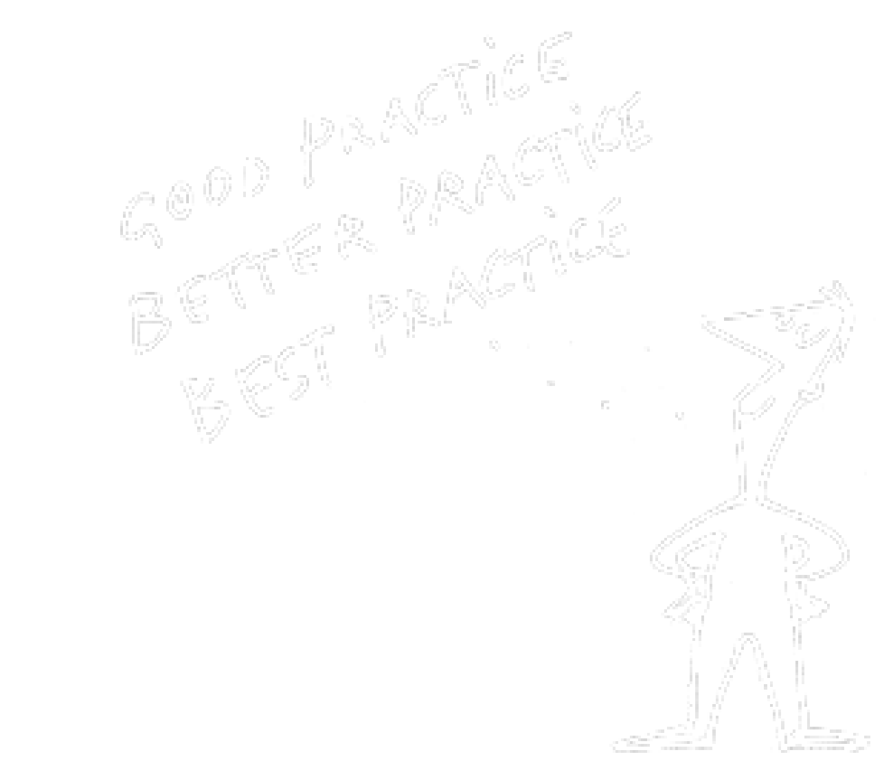 Good practice, better practice, best practice